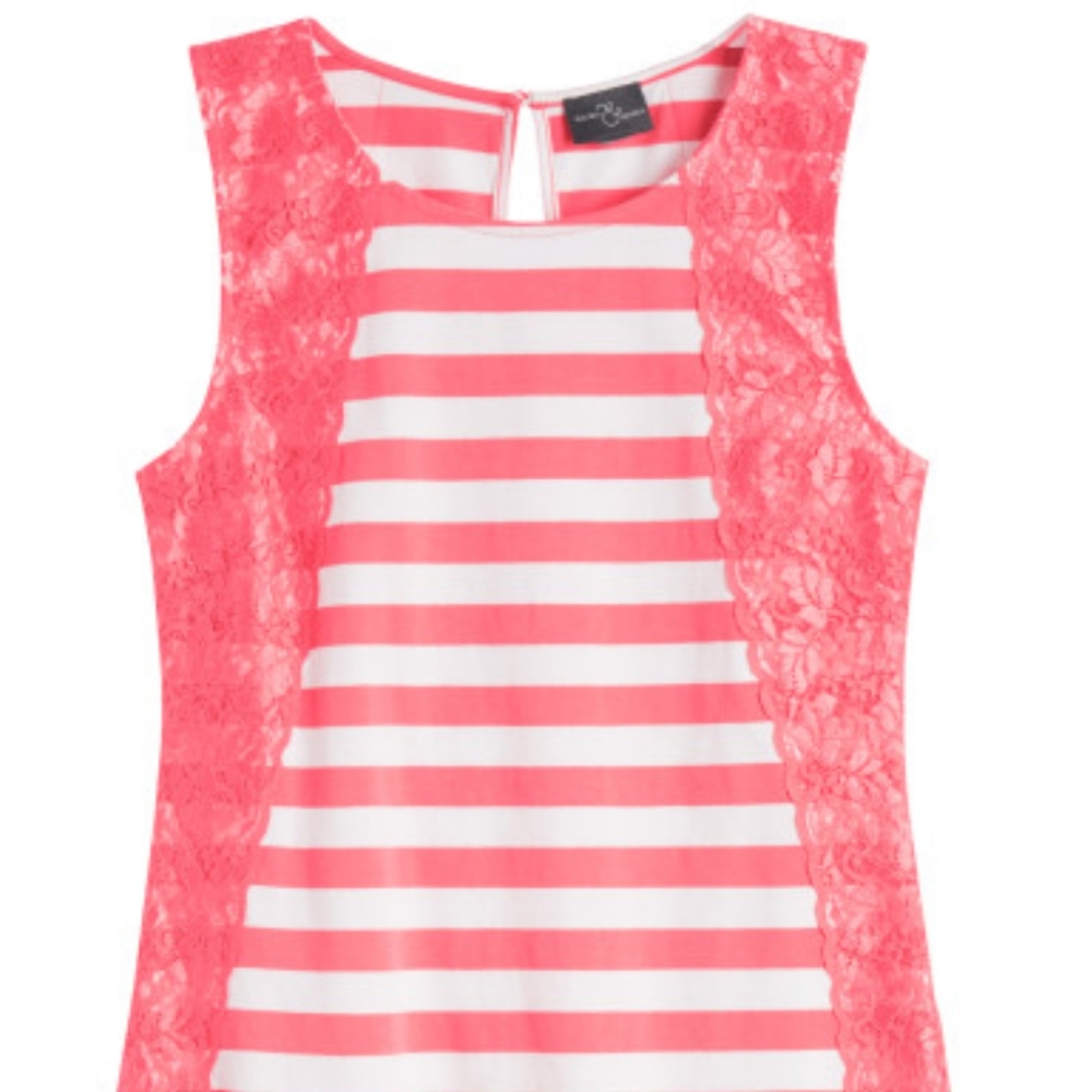 Market & Spruce Henra Lace Detail Top - Stitch Fix